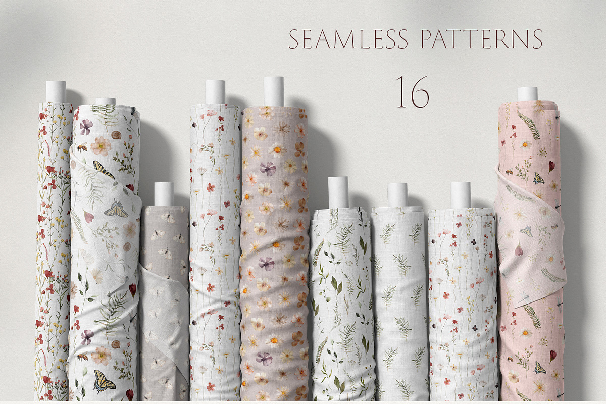 Wildflowers Watercolor Collection, a Decorative Illustration by Les Frolova (Photo 9 of 12)