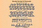 Brody Script & Extrude, a Script Font by joelmaker (Thumbnail 15 of 15)