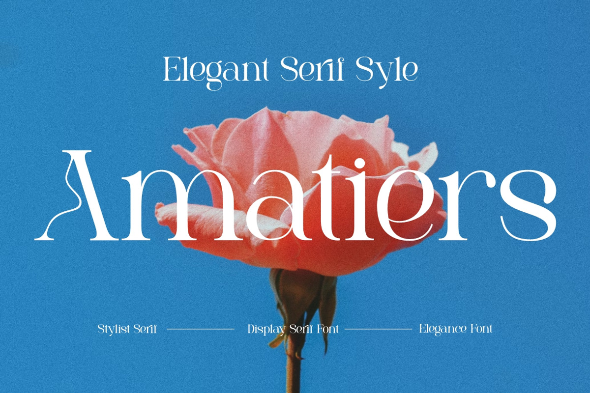 Amatiers, a Serif Font by elevencreateam (Photo 1 of 9)