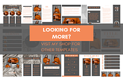 100 Orange Grey Ebook Template Canva, a Magazine Template by LushBury (Thumbnail 5 of 5)