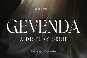 Gevenda - A Display Serif