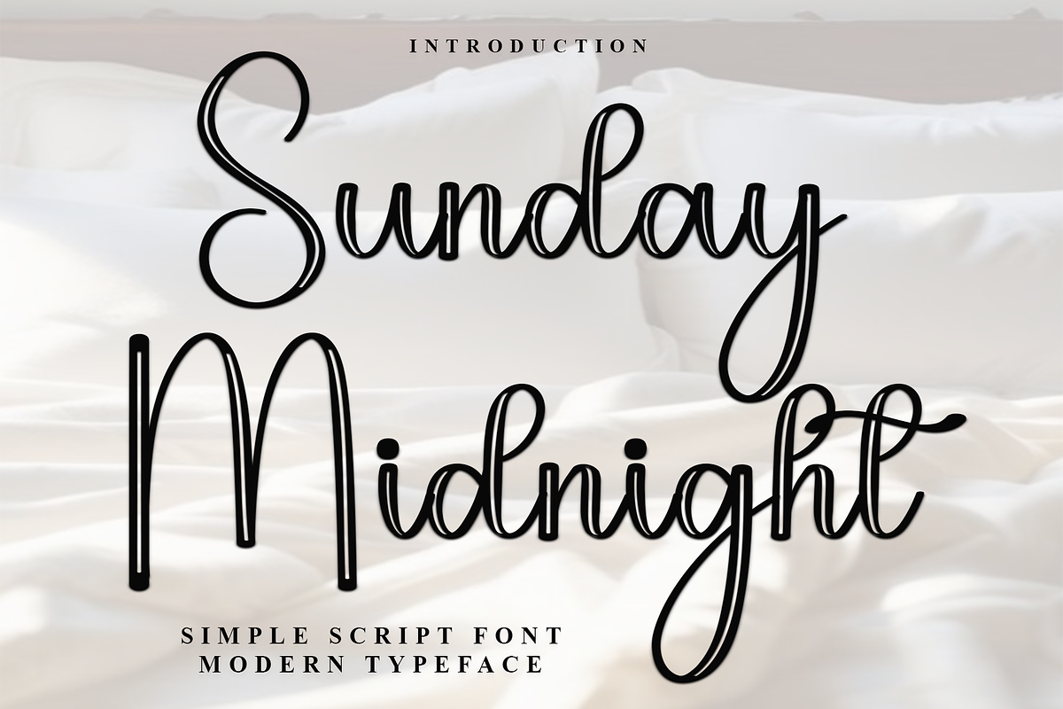 Sunday Midnight, a Handwritten Font by InermediaSTUDIO (Photo 2 of 8)
