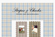 Stripes & Checks: Frames Backgrounds, a Texture Graphic by Purple (Thumbnail 8 of 15)
