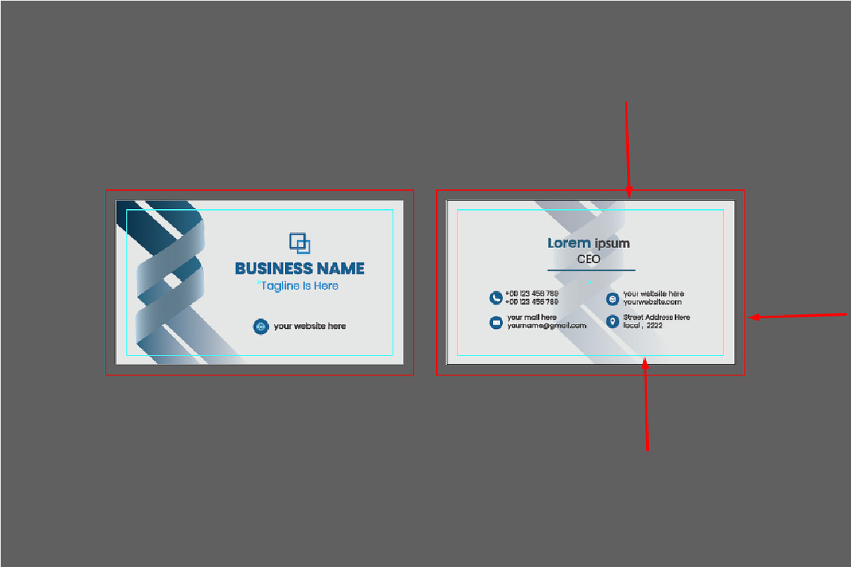 Corporate Business Cards, a Business Card Template by DESIGNSKIT (Photo 2 of 2)
