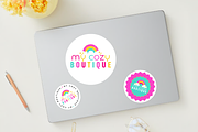 Colorful Boutique Logo - 3 Versions, a Branding & Logo Template by SunshineStudioBoutique (Thumbnail 5 of 10)