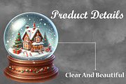 Christmas House in Snow Glob Clipart, a Seasonal Illustration by Craft Nest (Thumbnail 3 of 4)