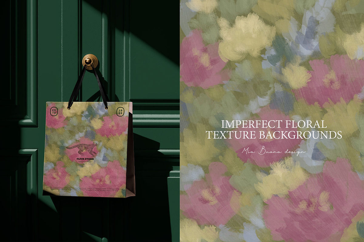 Floral Texture Backgrounds Pack, a Background Graphic by Mio Buono (Photo 13 of 17)