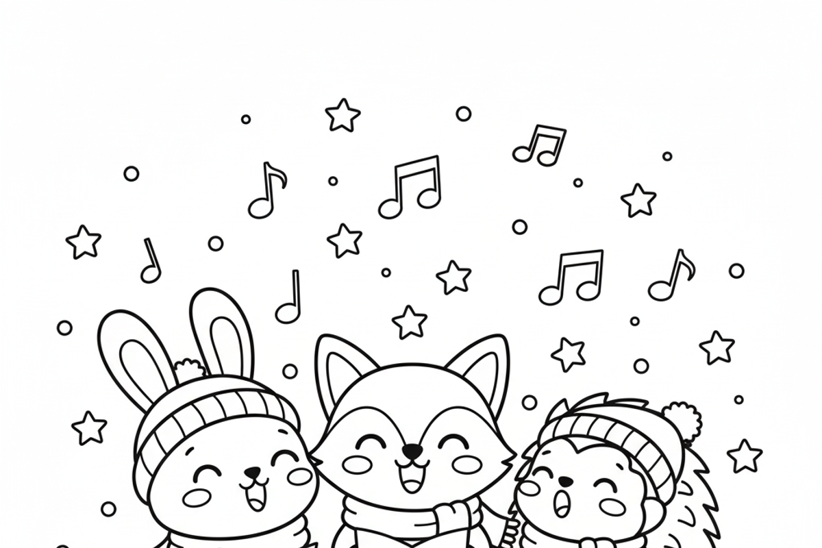 Christmas Fall Vibes Coloring Book, an Illustration by one-touch (Photo 12 of 15)