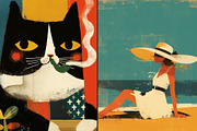 Prompt Illustration Vintage Risograp, a Background Photo by AS Studio (Thumbnail 7 of 8)