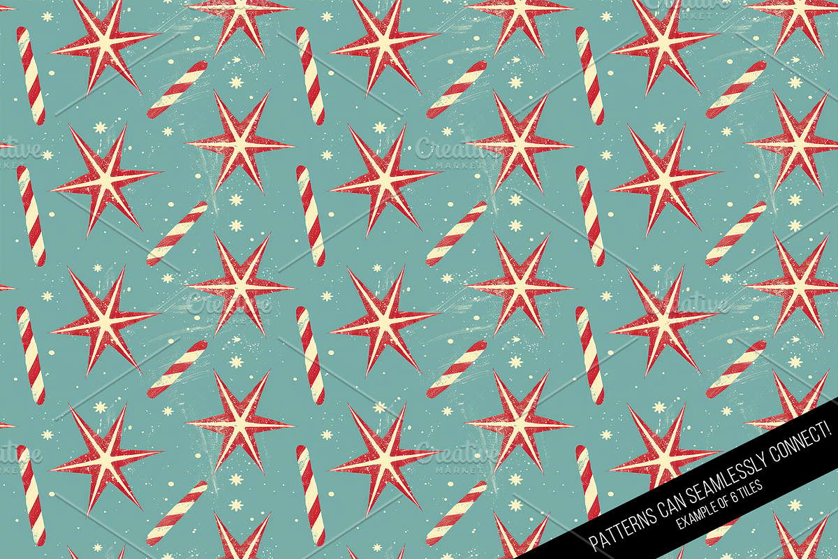Vintage Holiday Digital Paper, a Pattern Graphic by Chromolume Studio (Photo 20 of 28)