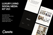 Luxury Living Social Media Kit Canva, a Social Media Template by Devators (Thumbnail 2 of 5)