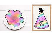Watercolor New year clipart, an Illustration by Designworld (Thumbnail 4 of 6)
