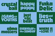 Drynida - 90’s Pop Headline font, a Font by Roams Type (Thumbnail 6 of 10)