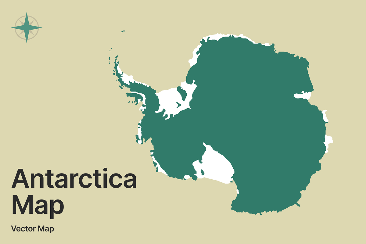 Antarctica Vector Map, a Graphic by Ben Buysse (Photo 1 of 4)