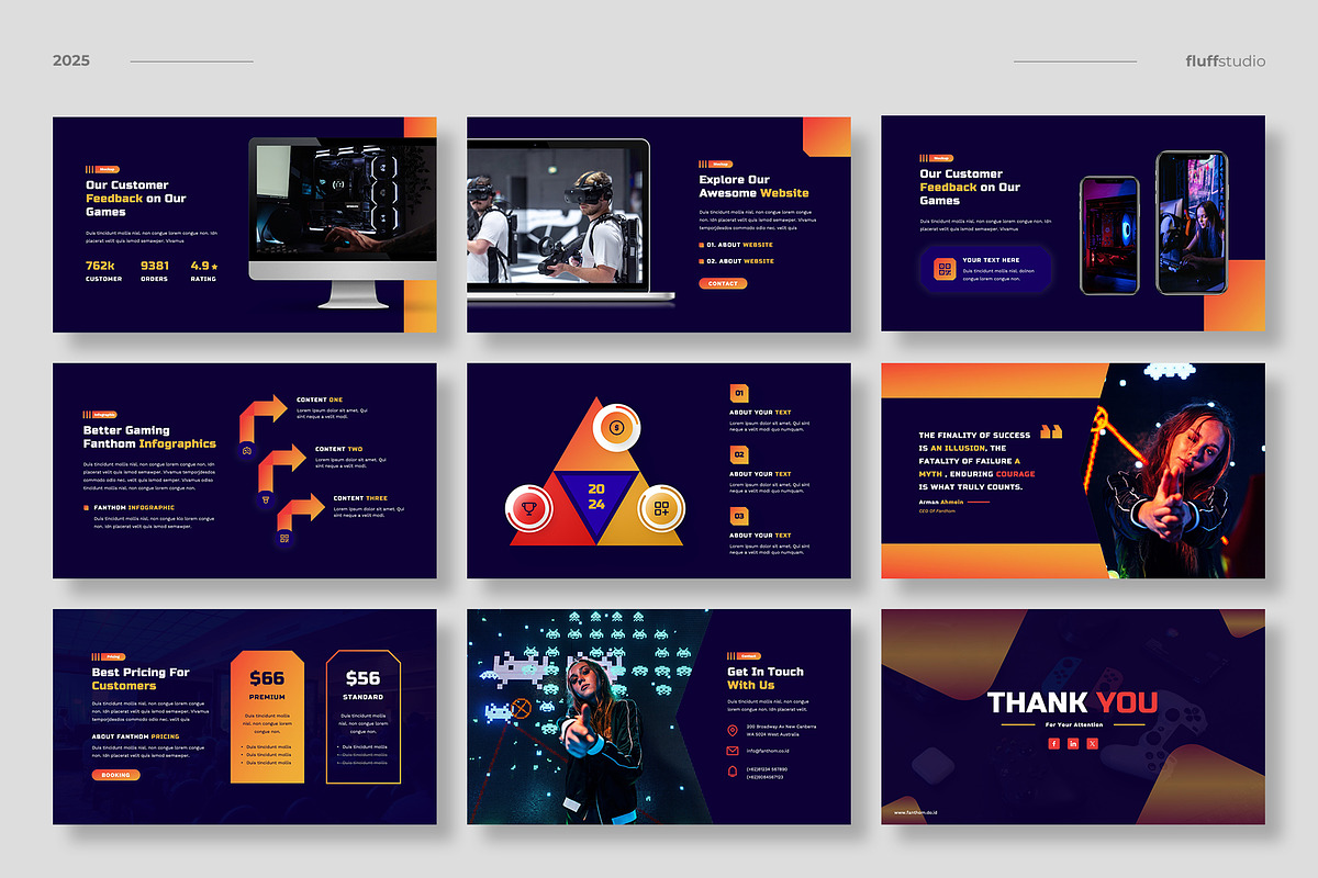 Gaming eSports Powerpoint Template, a Presentation Template by fluffstudio (Photo 5 of 5)