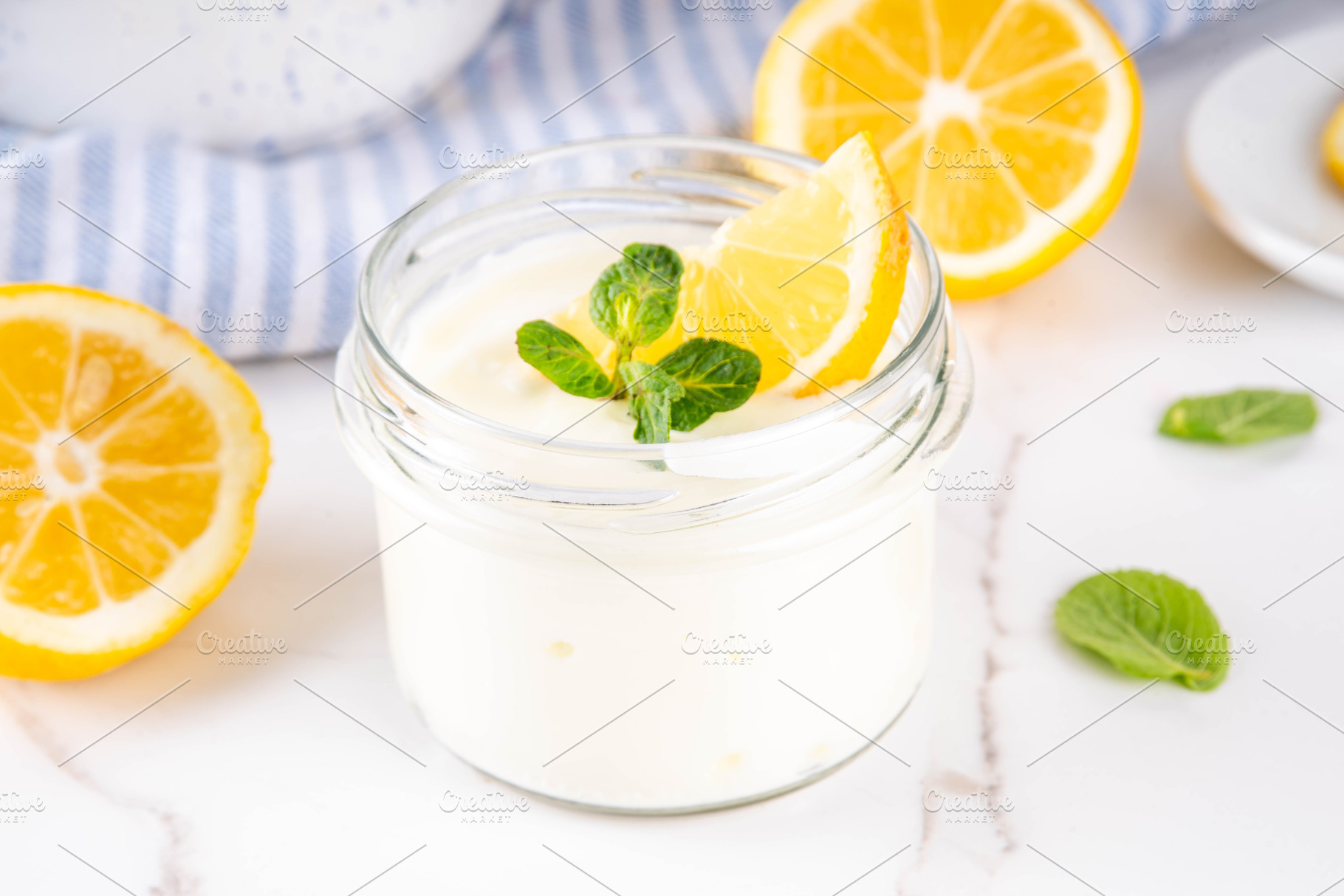 Sweet and sour Lemon Yogurt Mousse, a Food & Drink Photo by Rimma