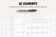 Wireframes and Sitemaps Bundle, a Wireframe Template by Sargatal (Thumbnail 5 of 17)