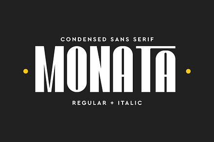 Monata Condensed Font, a Sans Serif Font by Artiveko