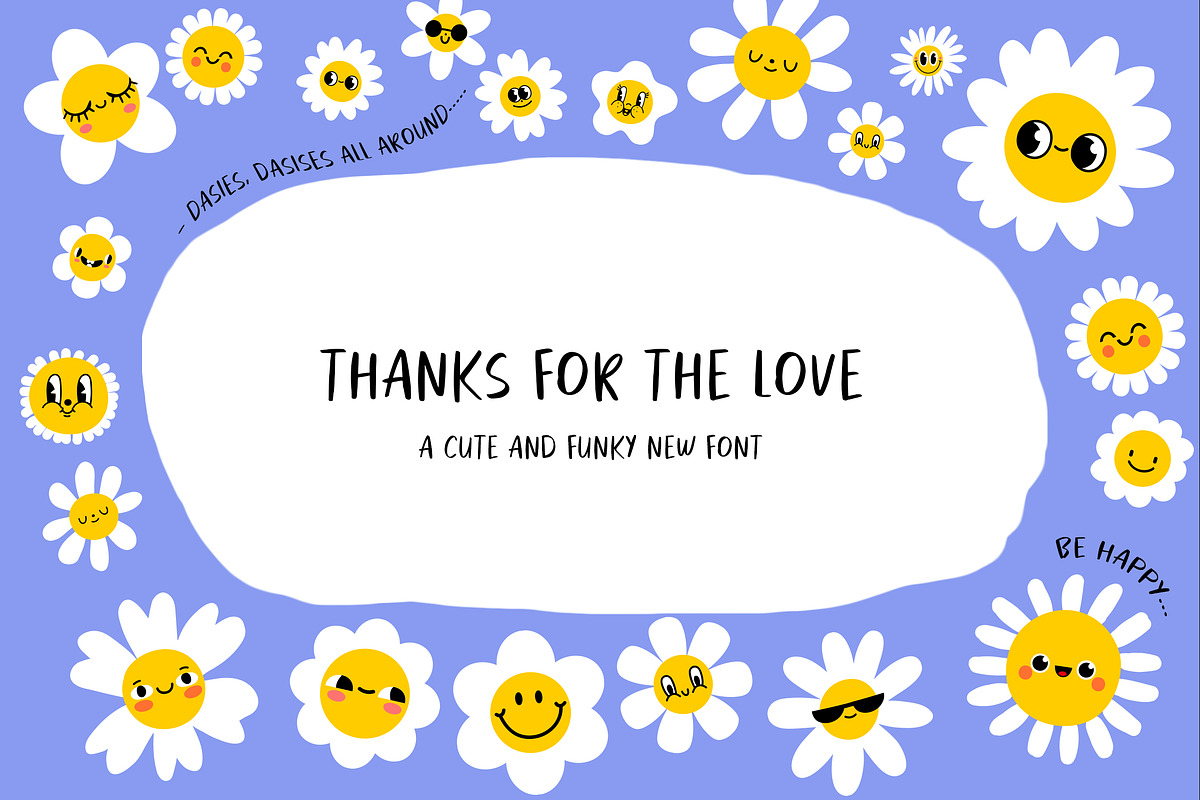 Thanks For The Love Font, a Sans Serif Font by Lollipop Hand Drawn (Photo 1 of 4)