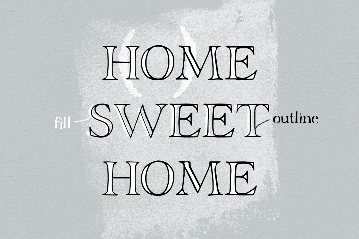 Rivina - Layered Font preview 2