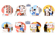 Flat People Concept Illustrations, a Finance Illustration by alexdndz (Thumbnail 3 of 14)