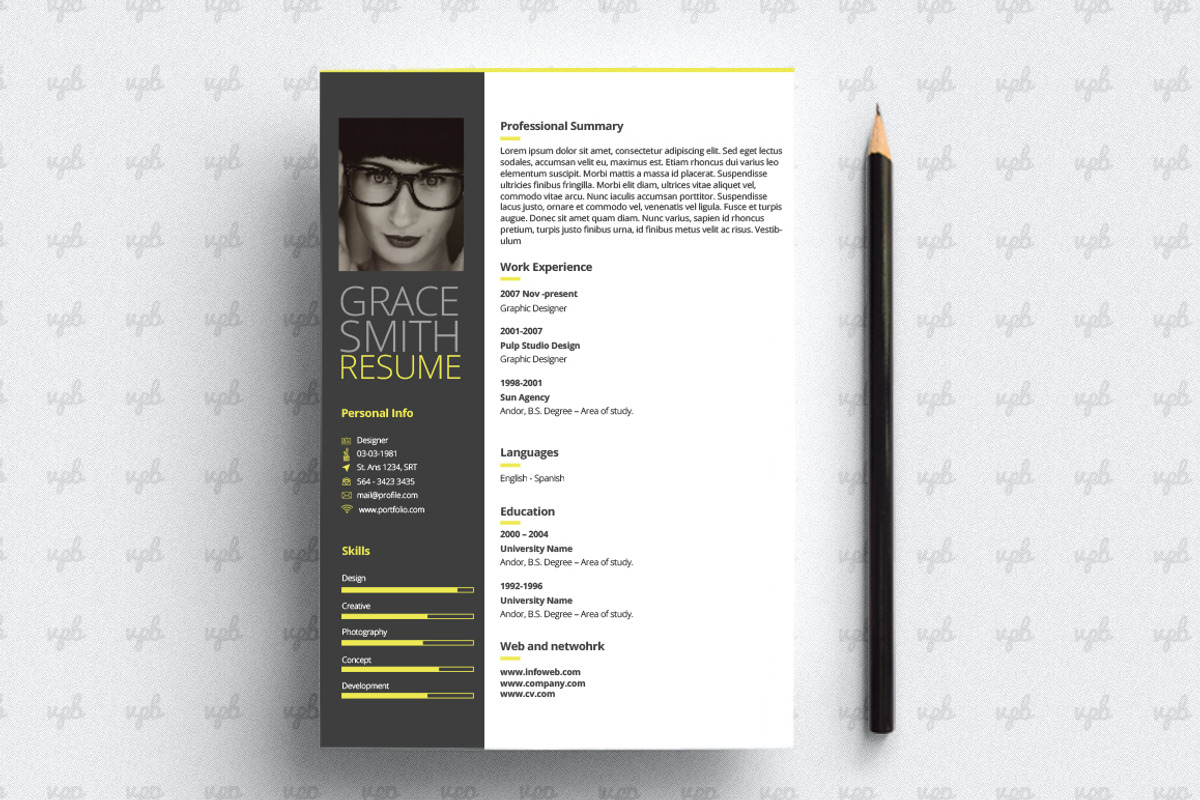 48 Resume and Cover Letter Template, a Resume Template by VPB (Photo 2 of 8)
