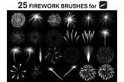 25 Procreate Fireworks Brushes Set, a Brush Add-On by LiuBi Art (Thumbnail 2 of 4)
