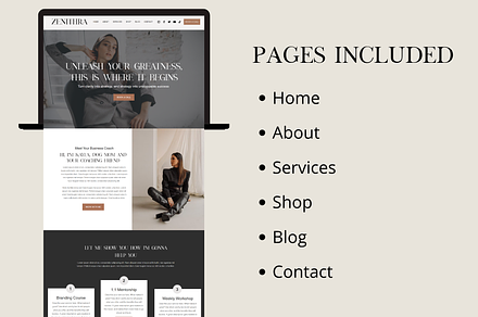 Business Coach Wix Website Template