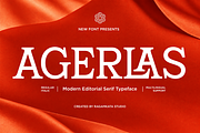 Agerlas - Stylish Modern Serif Font, a Serif Font by RagamKata (Thumbnail 1 of 10)