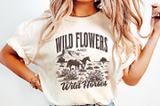 Wild Horses Wildflowers PNG, an Illustration by SharpMarketplace (Thumbnail 2 of 9)