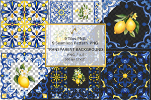 Portuguese PNG Tiles & Patterns Kit