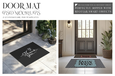 Door Mat Mockups, a Household Mockup by mock-ups