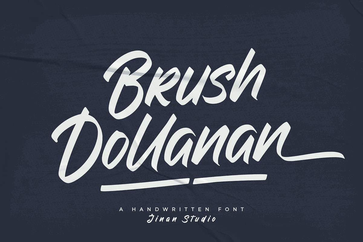 Brush Dollanan - Handwritten Font, a Handwritten Font by Ainun Jinan (Photo 1 of 9)