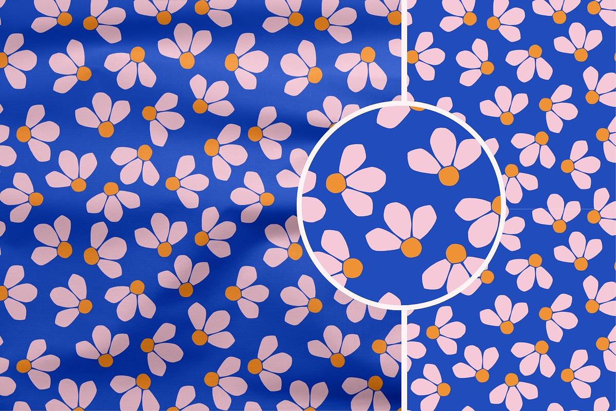 Daisies floral pattern / vector+jpg, a Pattern Graphic by Lisa Jasmin Bauer (Photo 4 of 8)