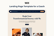 Landing Page Template for a Coach, a Wix Template by U Design (Thumbnail 1 of 10)