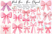 Watercolor Clipart - Pink Bow - Bow, an Illustration by Sublimation Artist (Thumbnail 1 of 6)