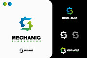 Set of Gear Logo designs concept, a Branding & Logo Template by Lucky Creative (Thumbnail 2 of 5)