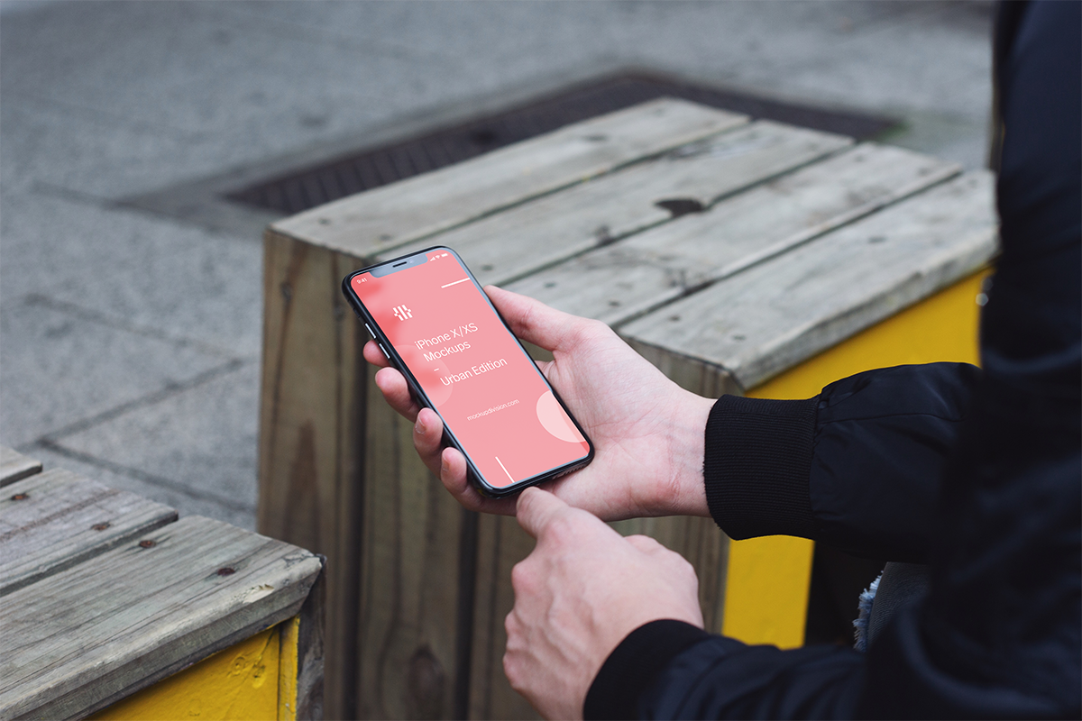 iPhone X/XS Mockups Urban Edition, an iPhone Mockup by Fields (Photo 5 of 9)