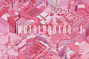 Motherboard | 3D Circuit Backgrounds, a Background Graphic by dvtchk (Thumbnail 9 of 12)