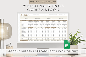 Wedding Venue Comparison Spreadsheet