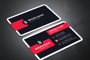 Red Business Card Template