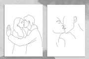 10 Love Goals Line Art, a Decorative Illustration by Miracles Everywhere (Thumbnail 2 of 7)