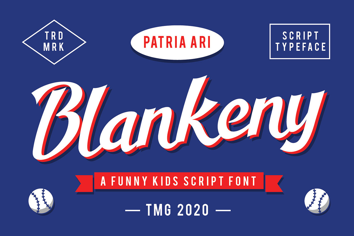 Blankeny Fun Script Typeface, a Script Font by Patria Ari (P4tcreativa) (Photo 1 of 8)