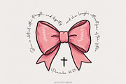 Proverbs Coquette Bow PNG, Pink Bow, an Illustration by SharpMarketplace (Thumbnail 1 of 9)