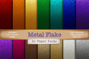 Metal Flake Gradient Effect