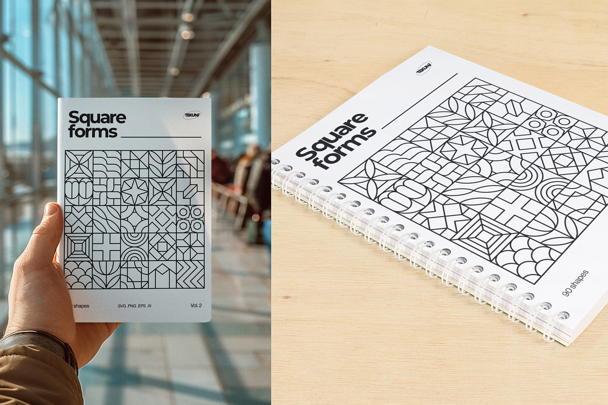 Square Forms Vol 2, an Outline Icon by Tekuni (Photo 3 of 12)
