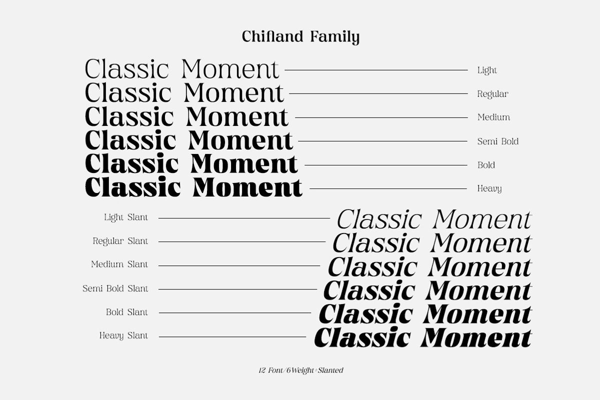 Chiefland Variable - 6 Weight Style, a Serif Font by Letterhend Studio (Photo 3 of 14)