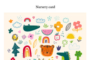 Baby hand drawn animals collection, an Animal Illustration by MoleskoStudio (Thumbnail 9 of 11)