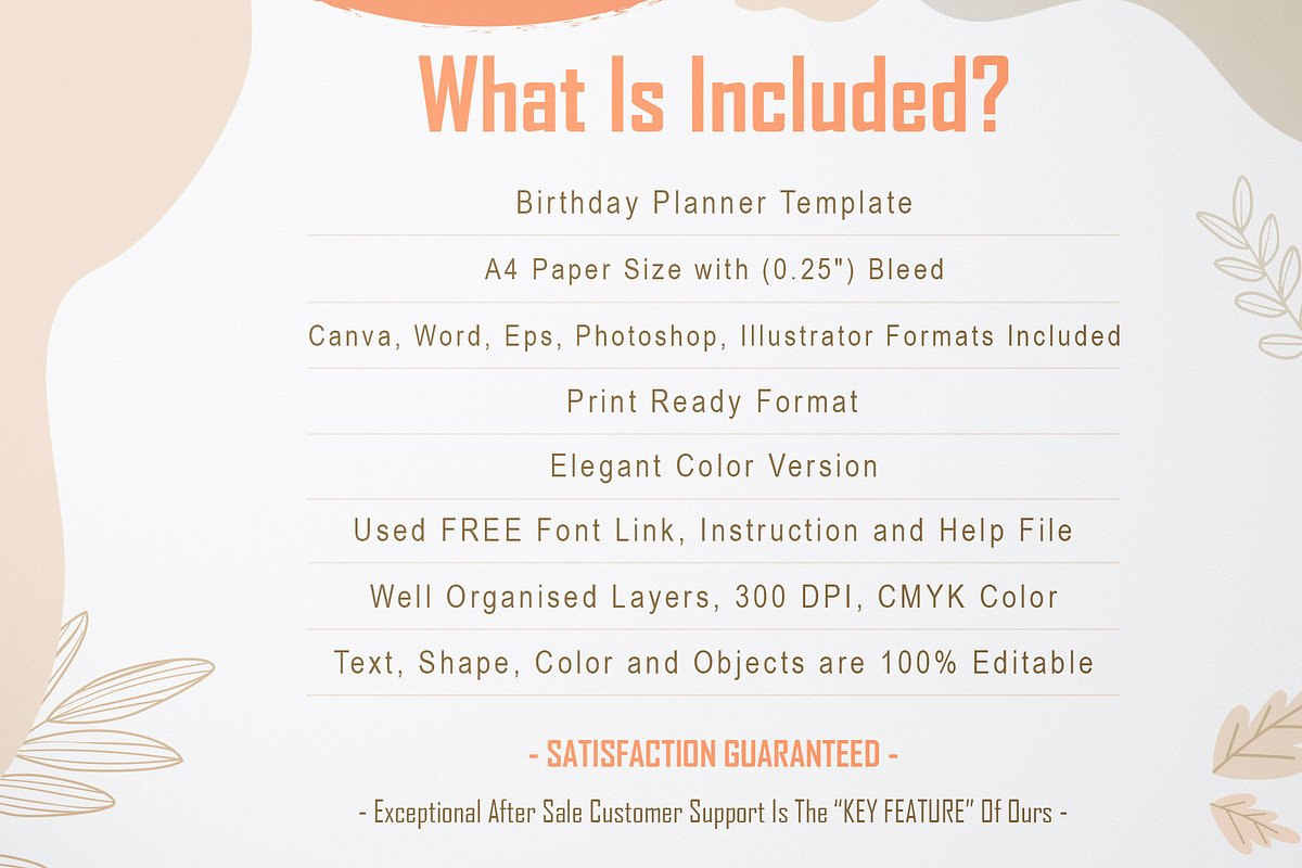 Canva Birthday Planner, a Stationery Template by DesignDevisers (Photo 9 of 9)