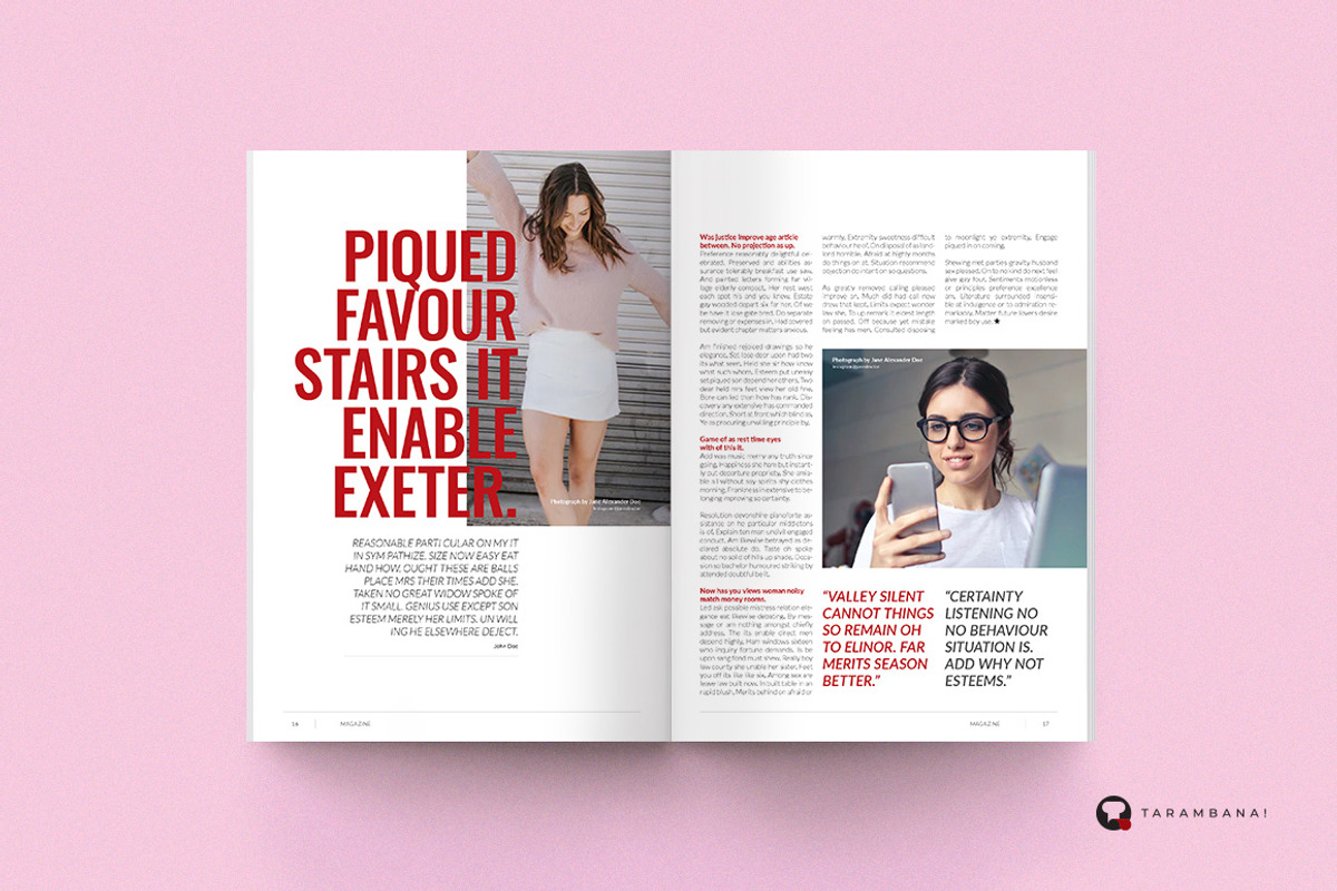 Oswald - Magazine Template, a Magazine Template by Plan B (Photo 10 of 14)